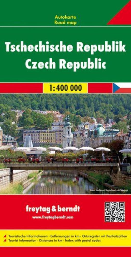 Czech Republic, road map 1:400,000