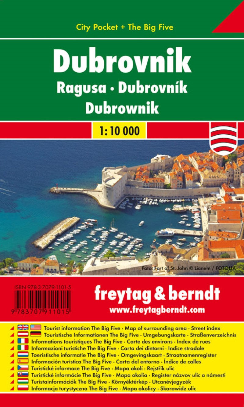 Dubrovnik, City Pocket Map + The Big Five