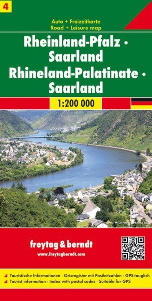 Rhineland Palatinate - Saarland, road map 1:200,000