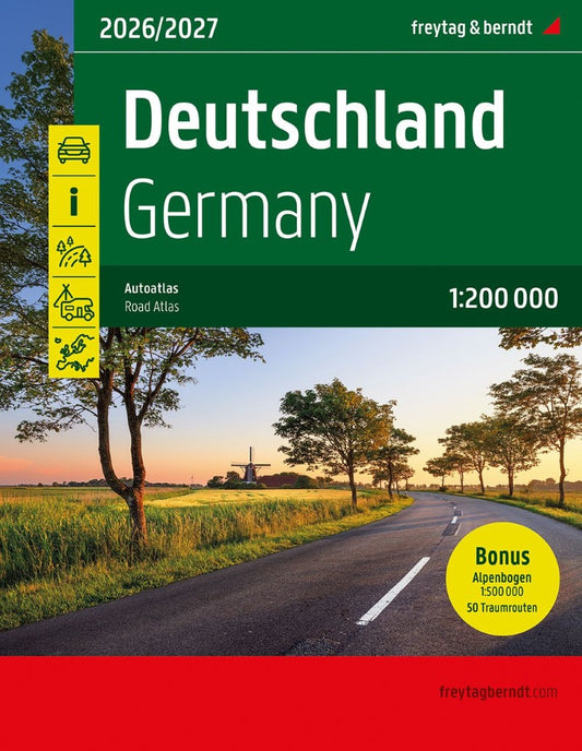 2026/2027 Germany Road Atlas, 1:200,000