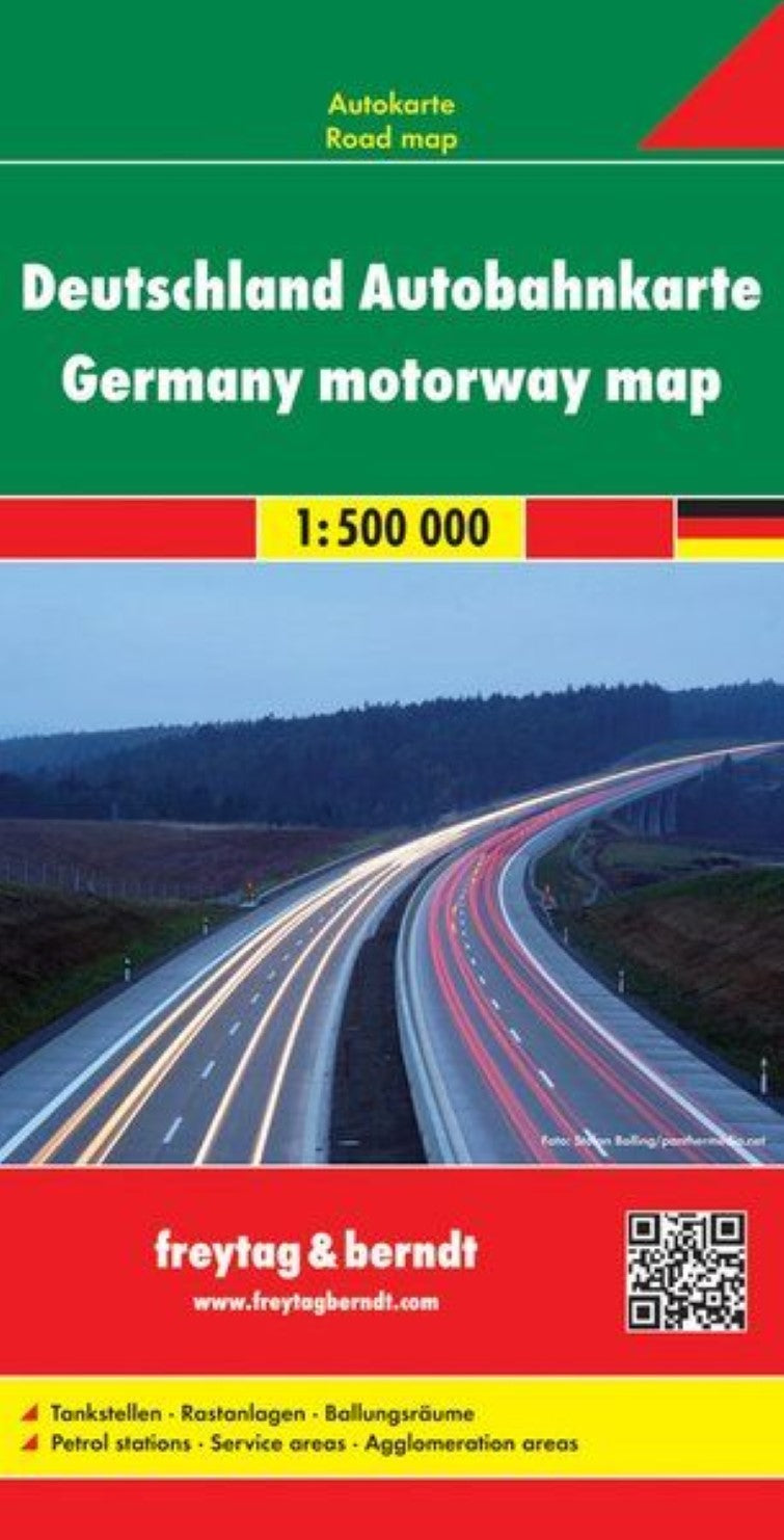 Germany, motorway map 1:500,000