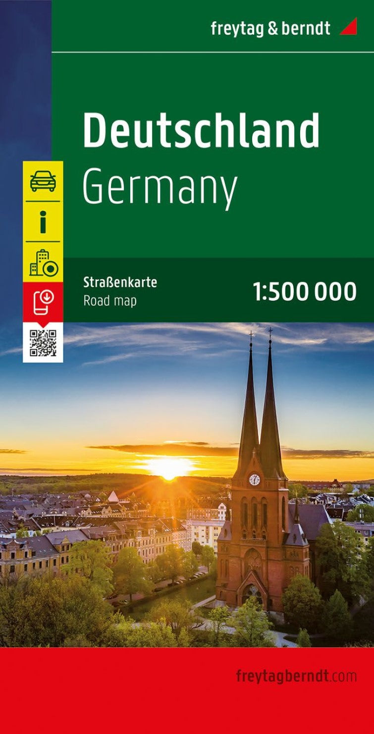 Germany, street map 1:500,000