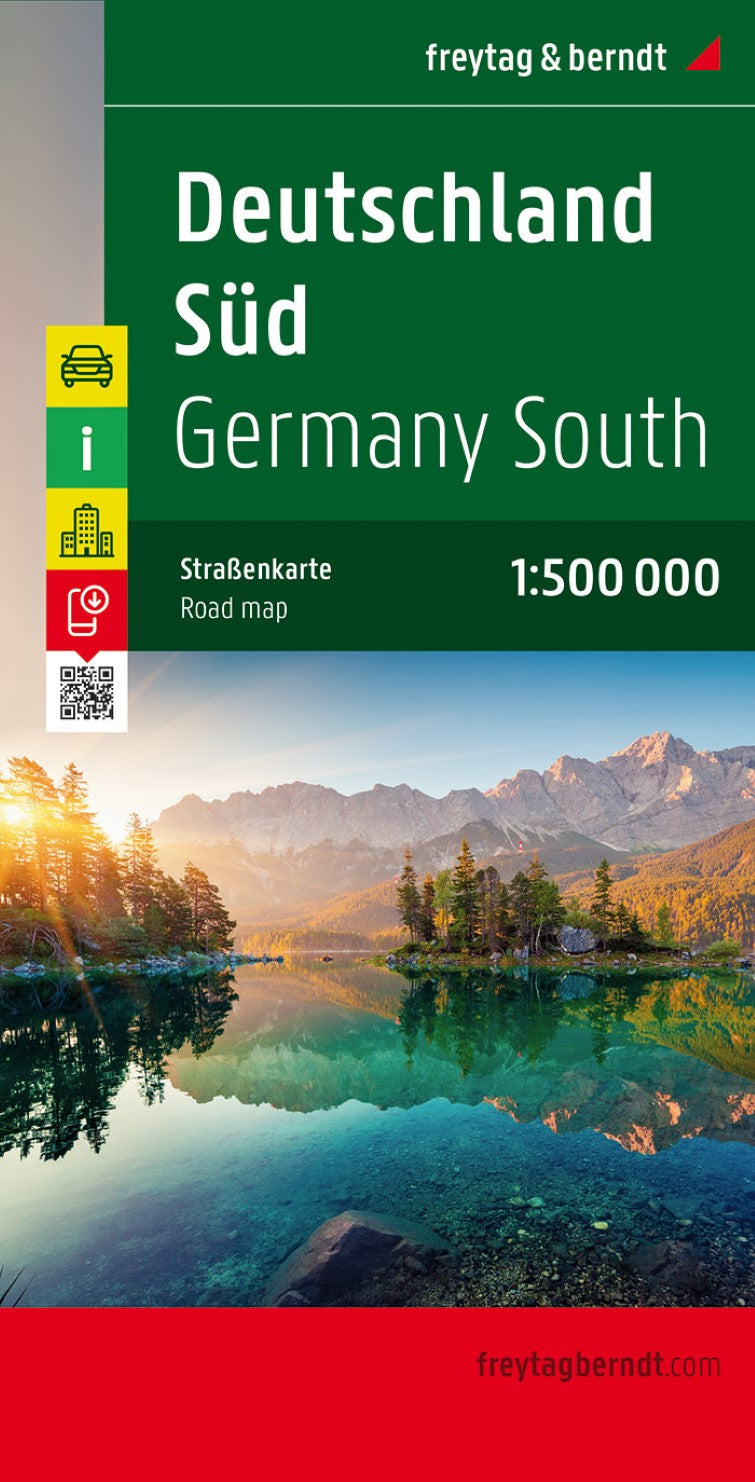 Germany South, road map 1:500,000