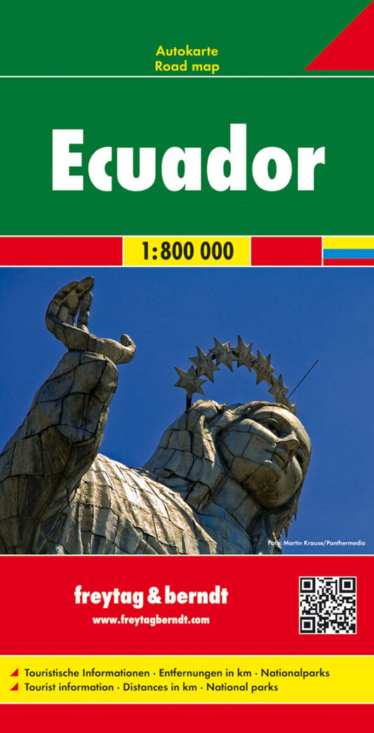 Ecuador, road map 1:800,000