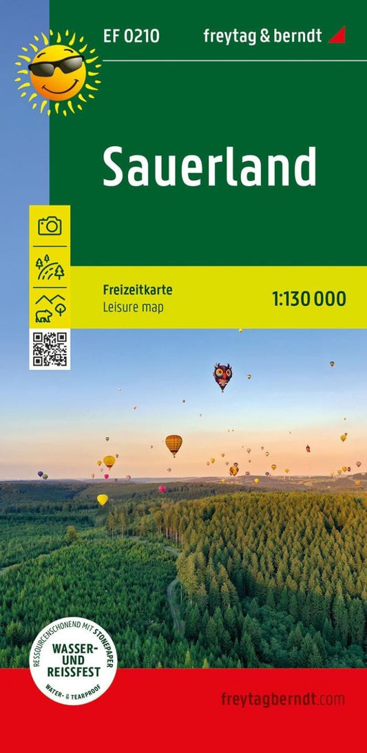Sauerland Leisure Map 1:300,000 EF 0210