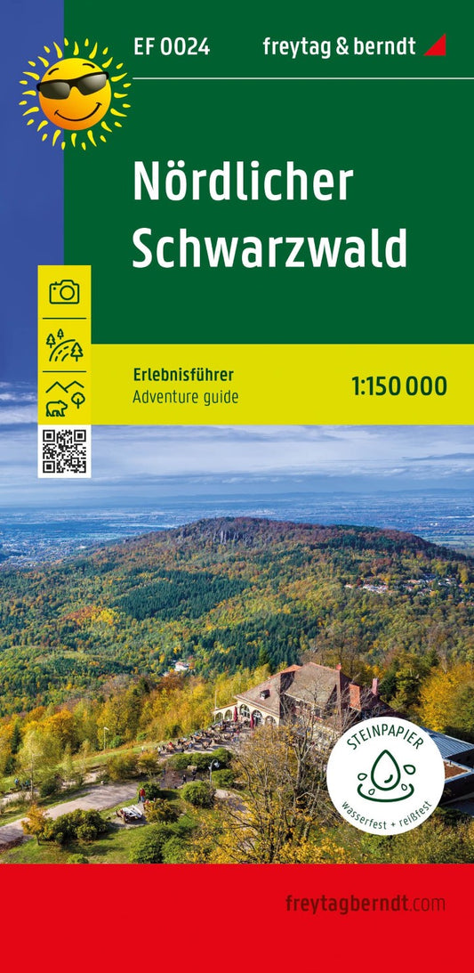 Nördlicher Schwarzwald, Erlebnisführer 1:150.000, freytag & berndt, EF 0024 = Northern Black Forest, adventure guide 1:150,000 EF 0024