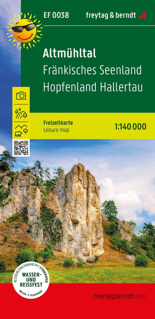 Altmühltal Leisure Map (#38), 1:140,000