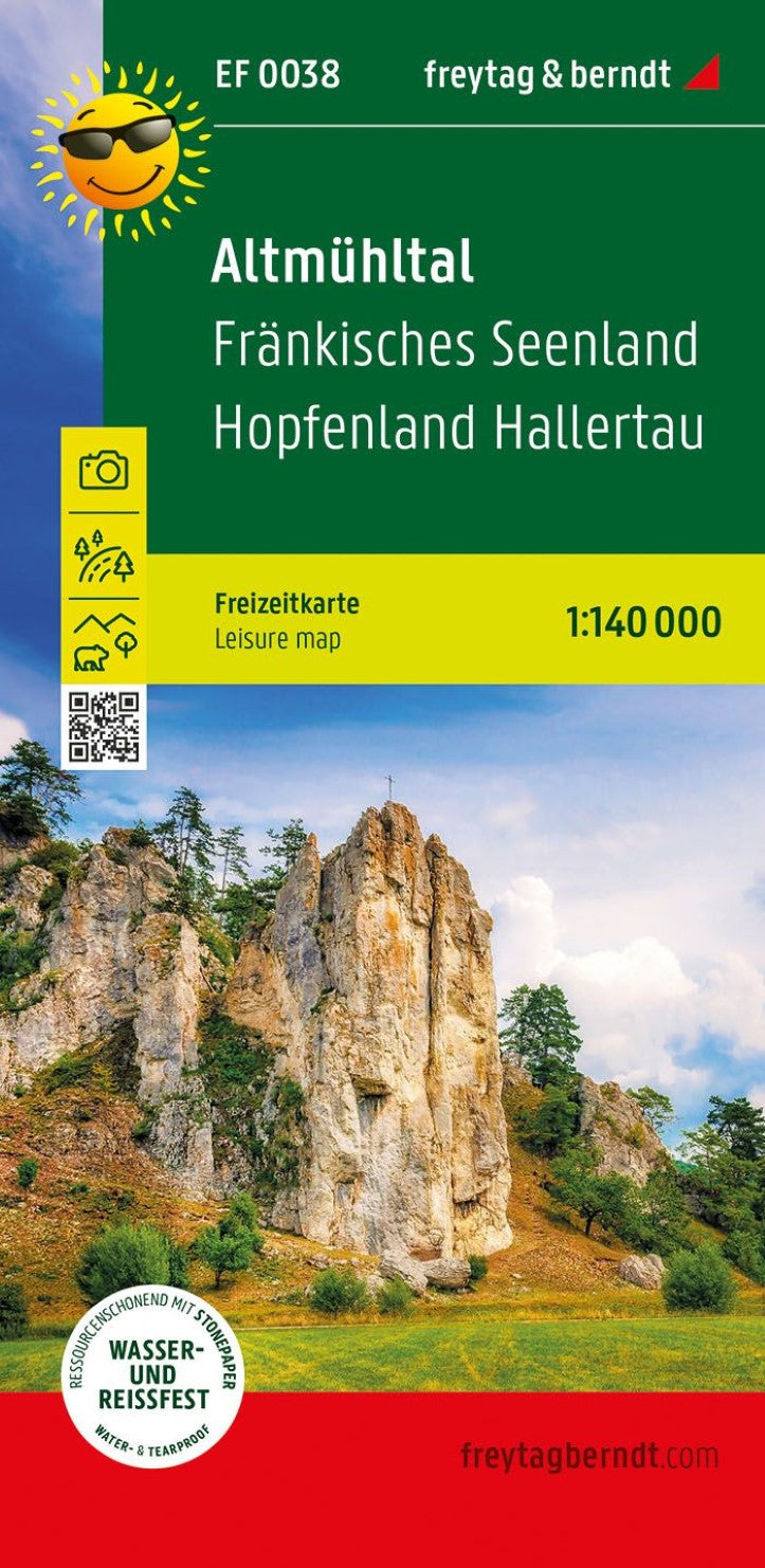 Altmühltal Leisure Map (#38), 1:140,000
