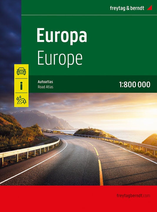 Europe Road Atlas 1:800,000