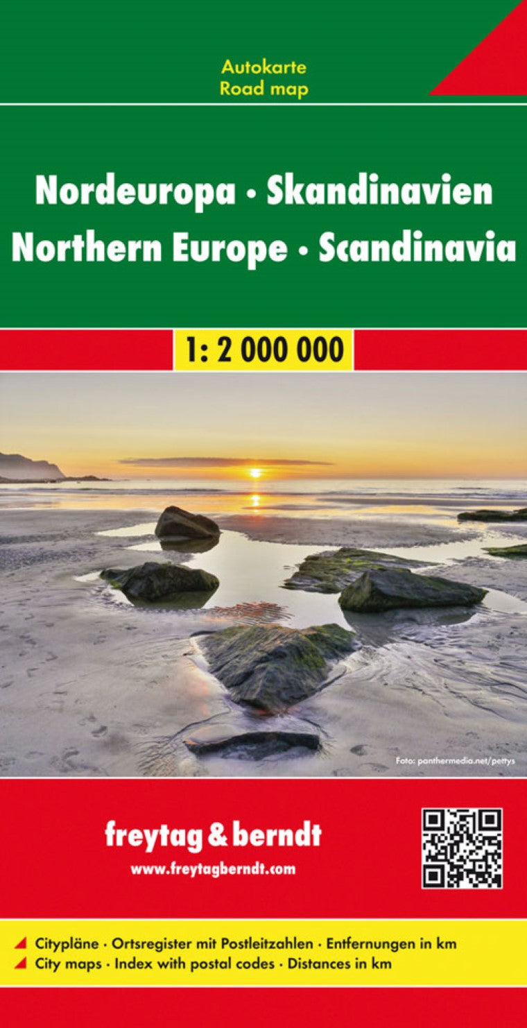 Northern Europe - Scandinavia, street map 1:200,000