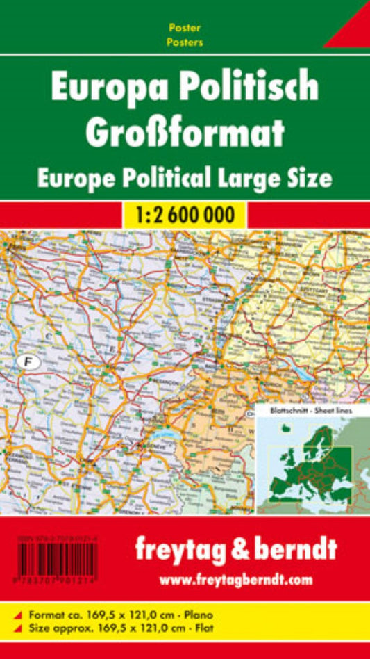 Europa politisch - Großformat = Europe political - large scale