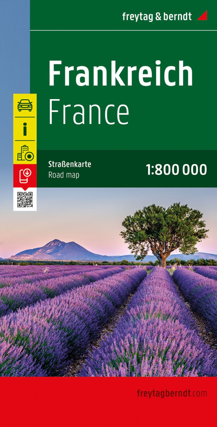 France, road map 1:800,000