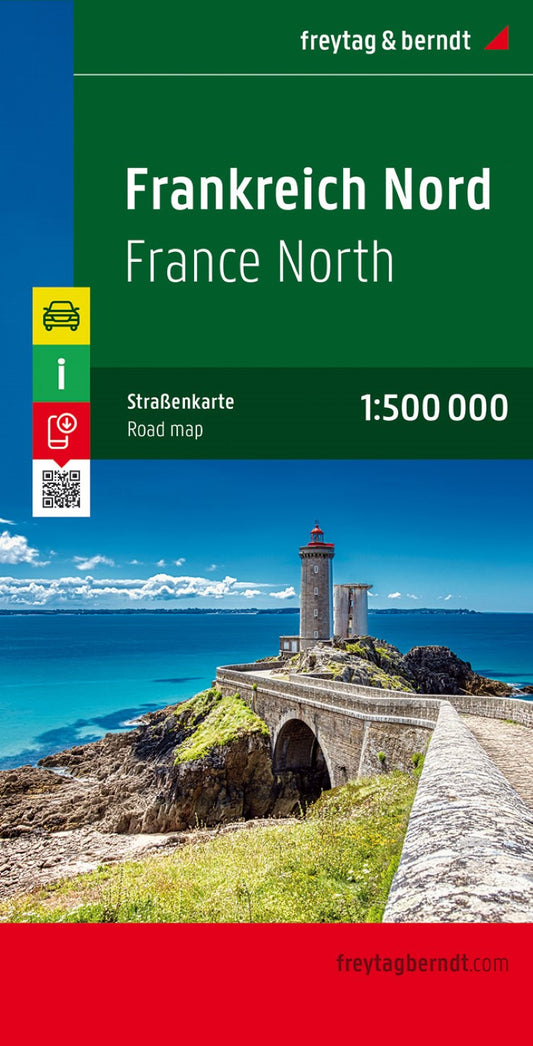 France North, road map 1:500,000