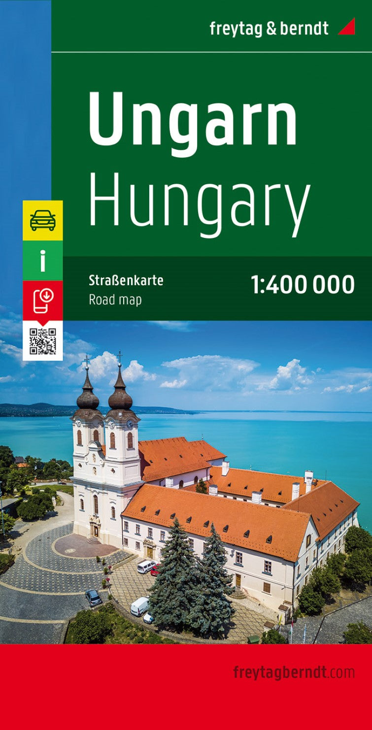 Hungary, road map 1:400,000