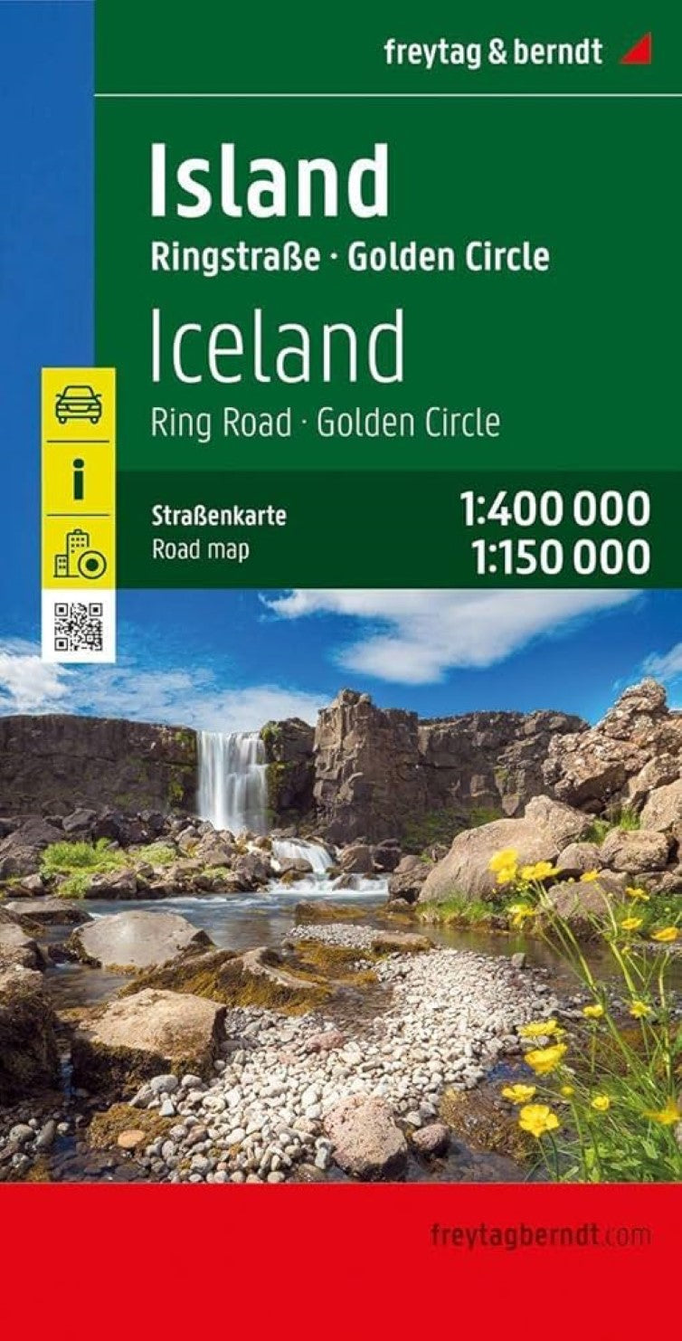 Iceland, road map 1:400,000