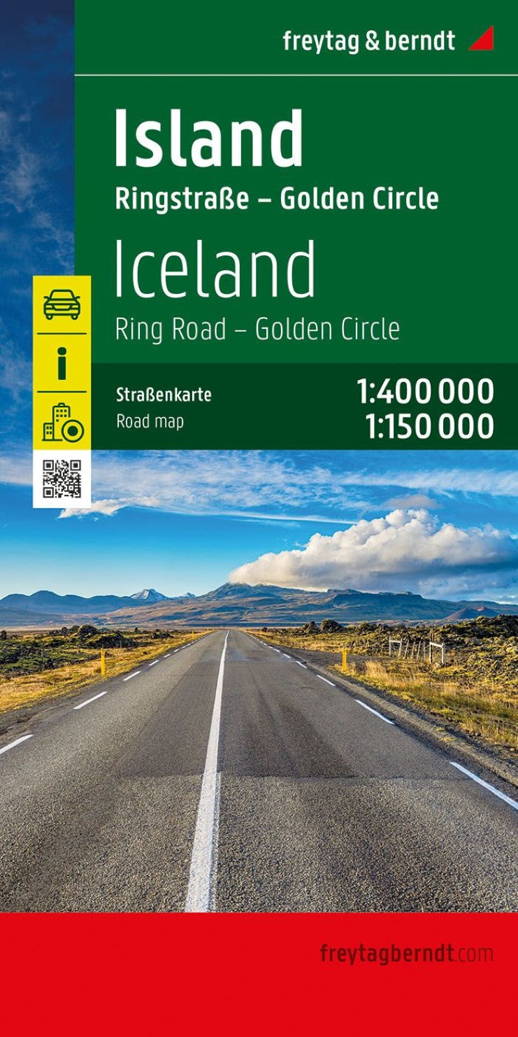 Iceland Road Map, 1:400,000/1:150,000