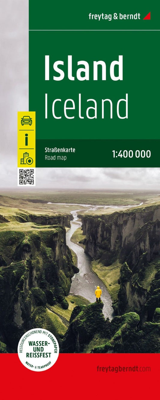 Iceland Map (Stonepaper with Softcover)