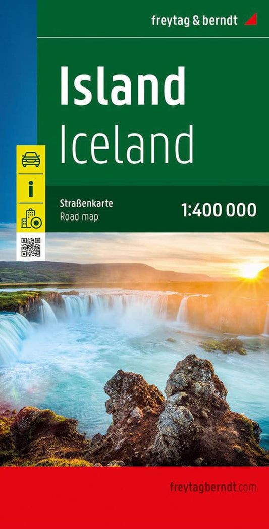 Iceland Map by Freytag & Berndt