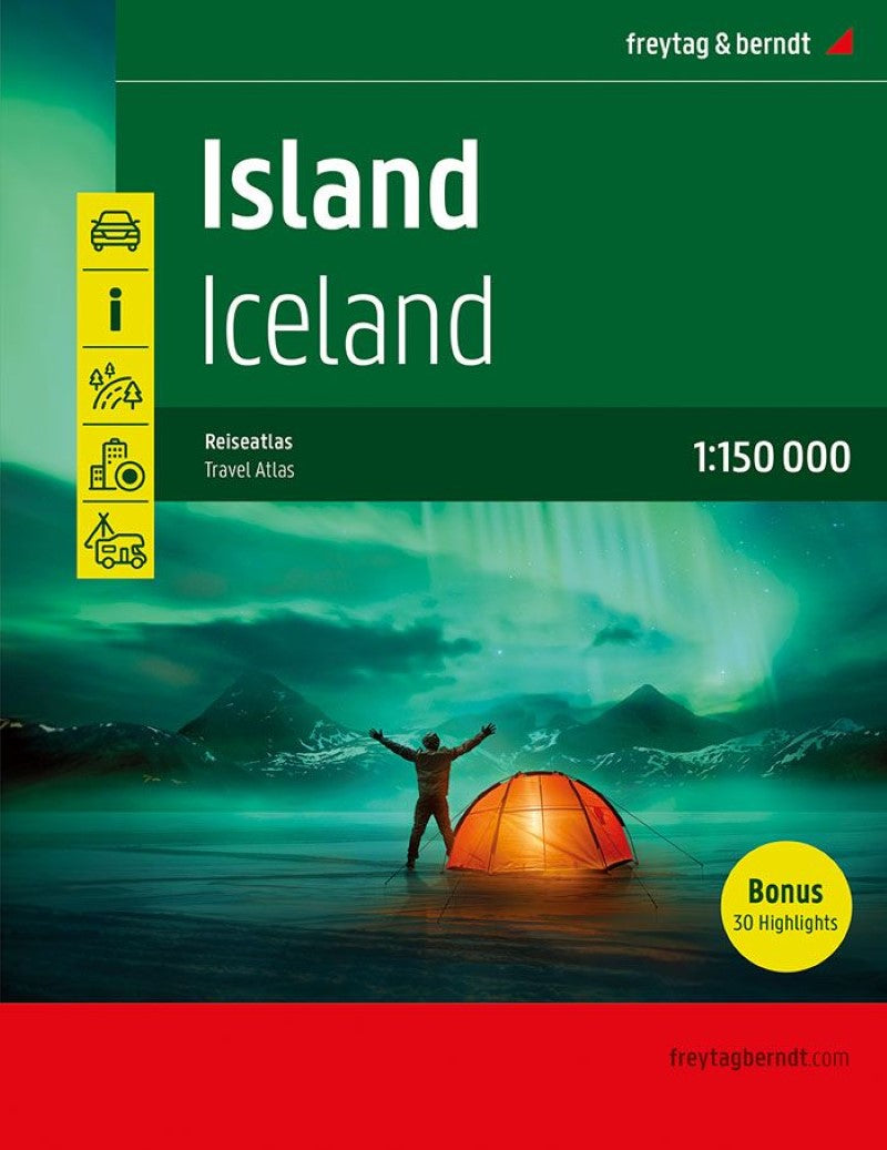 Iceland Road Atlas by Freytag & Berndt