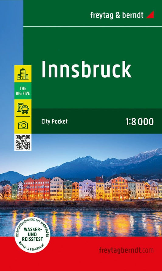 Innsbruck, Austria, City Pocket Map