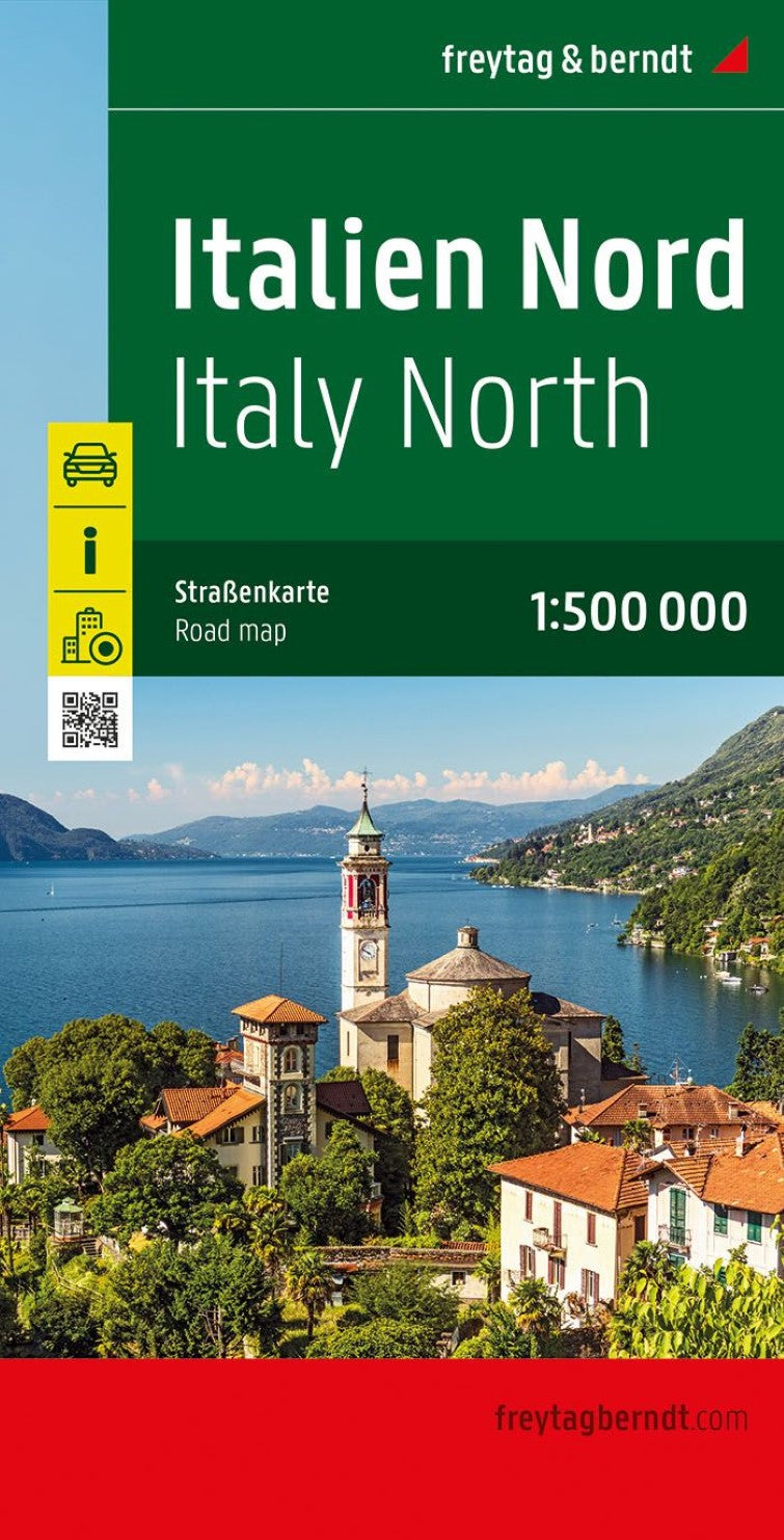 Italy North, street map 1:500,000