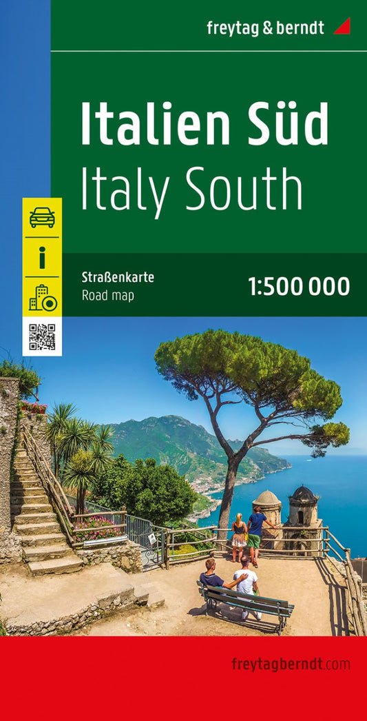 Italy South, street map 1:500,000