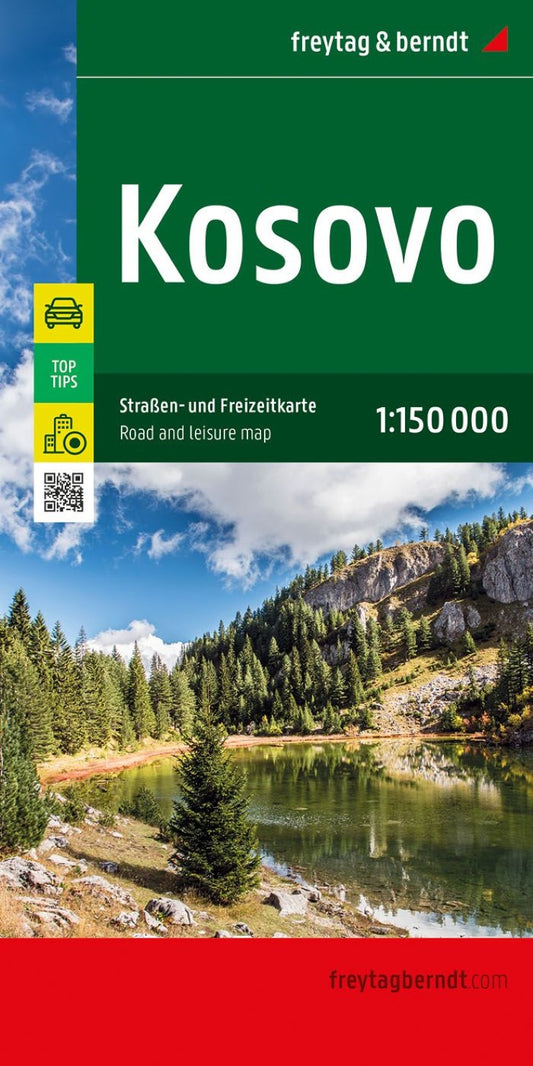 Kosovo Road & Leisure Map w/ Top Tips