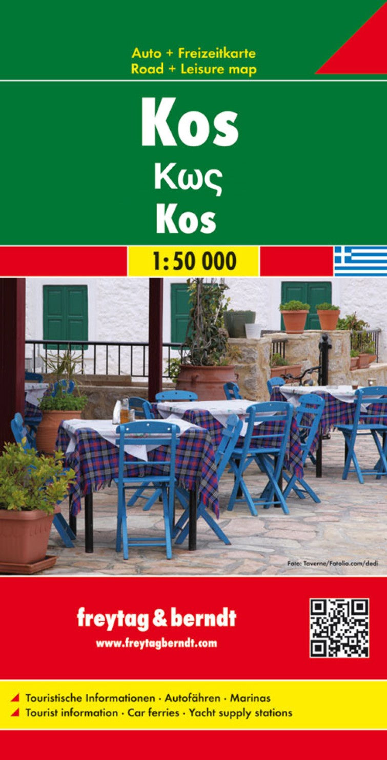 Kos, road map 1:50,000