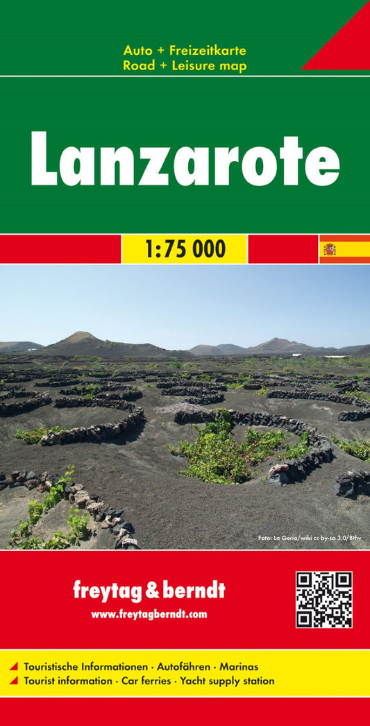 Lanzarote, road map 1:75,000