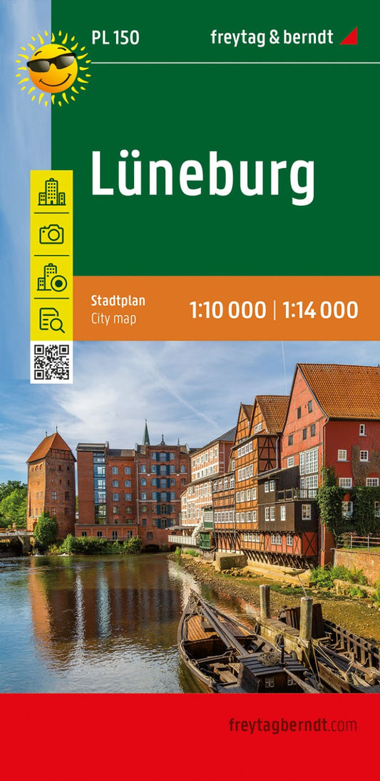 Lüneburg, city map 1:14,000