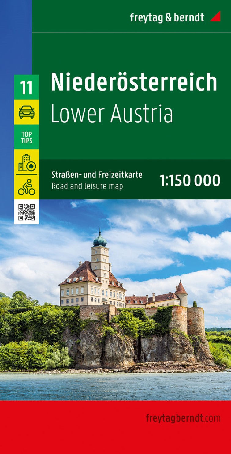 Lower Austria, road and leisure map 1:150,000