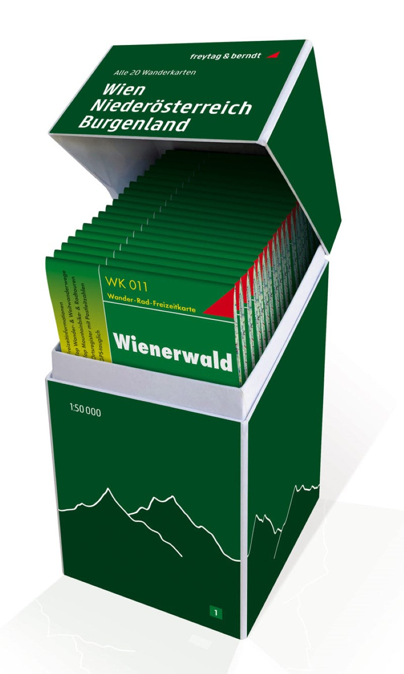 Vienna - Lower Austria - Burgenland, hiking map set 1:50,000