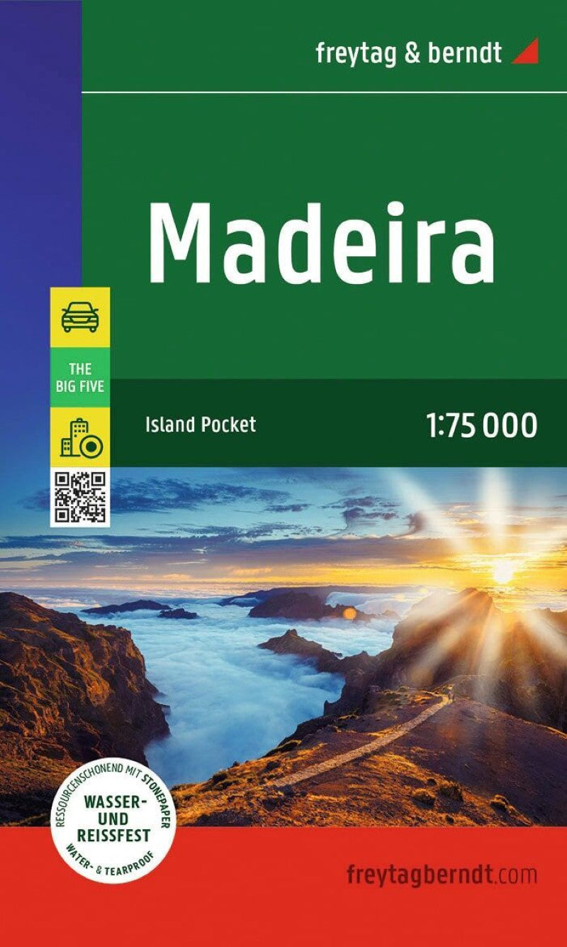 Madeira, road and leisure map 1:75,000 : Island Pocket, The Big Five