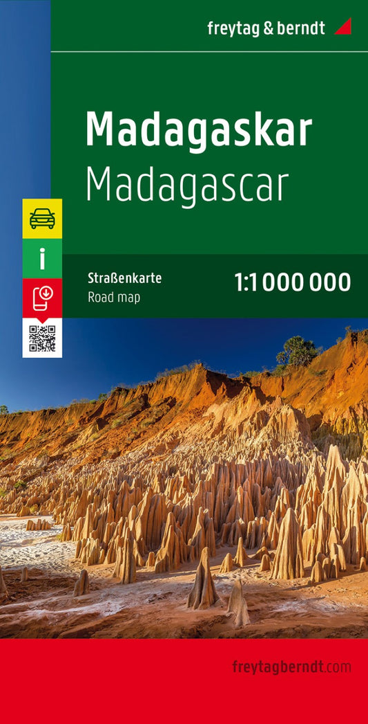 Madagaskar, road map 1:1.000.000