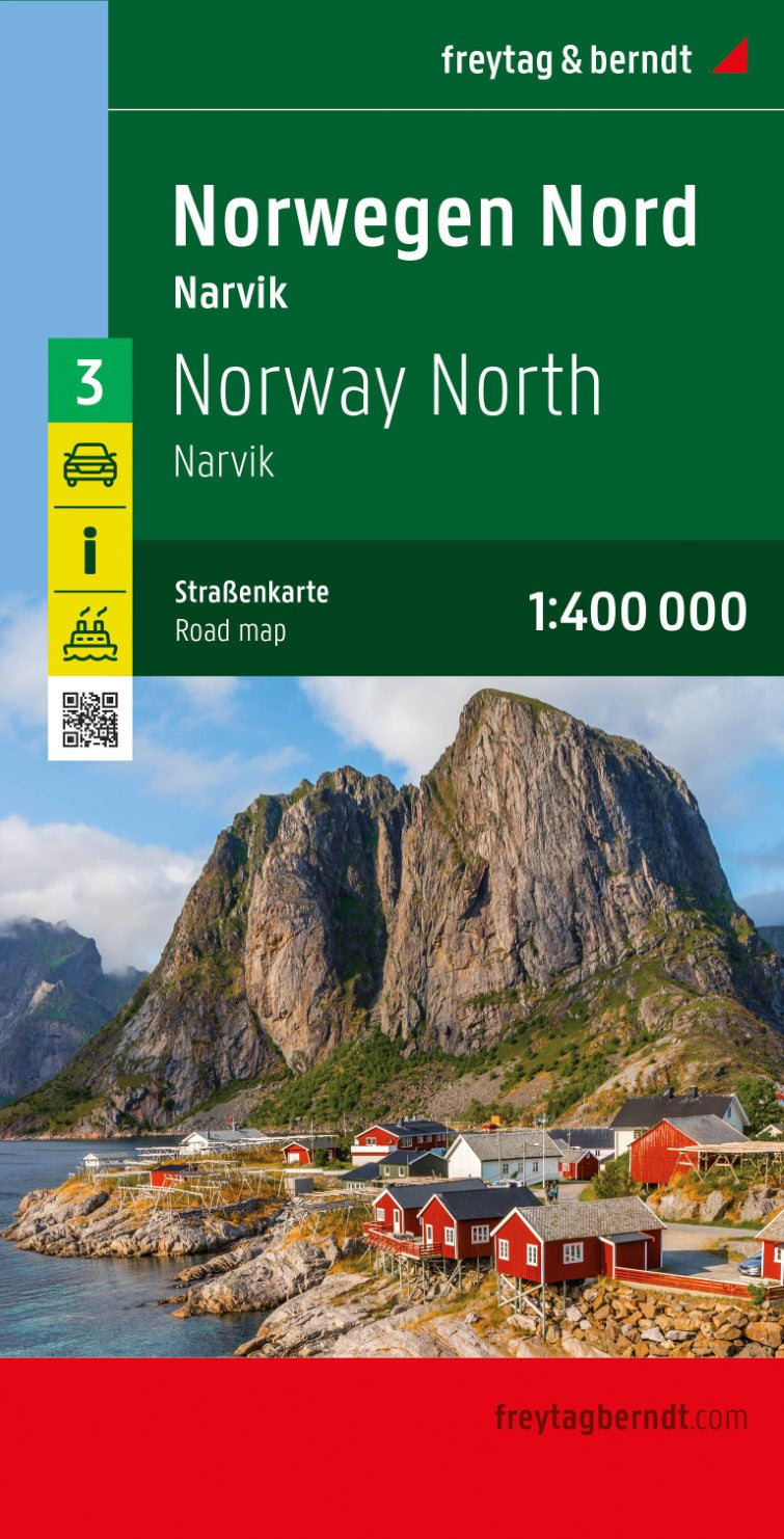 Norway North, road Map 1:400,000