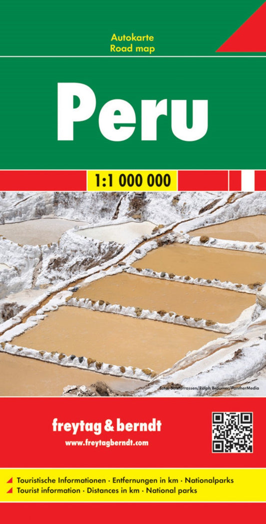 Peru, road map 1:1,000,000