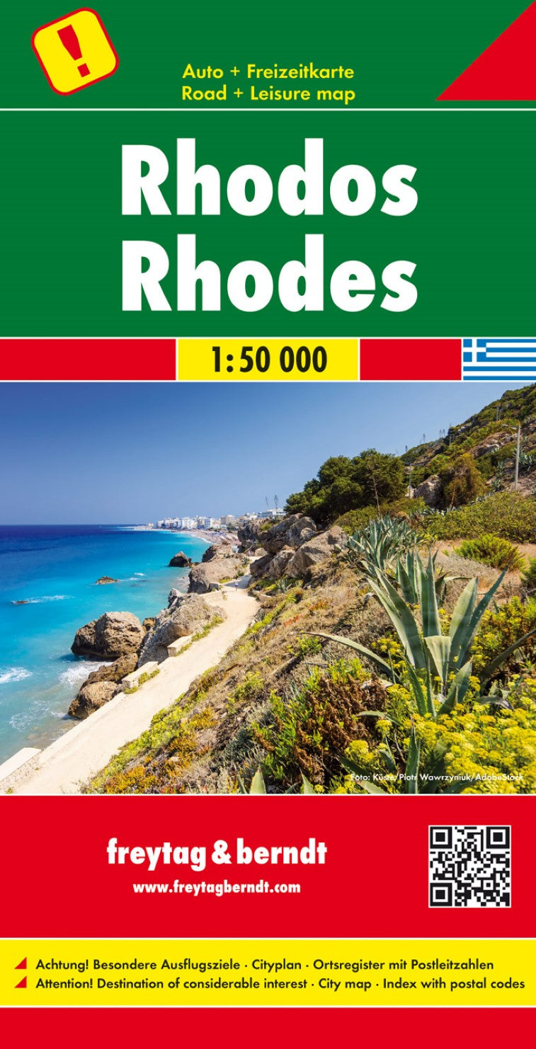 Rhodes, road map 1:50,000