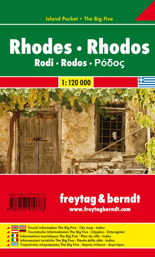 Rhodos, road map 1:120.000, Island Pocket + The Big Five