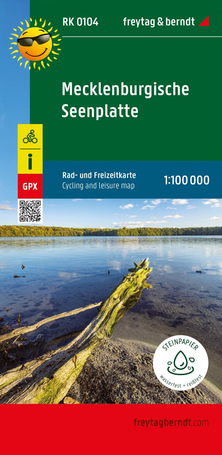 Mecklenburg Lake District, bike and leisure map 1:100,000 RK 0104