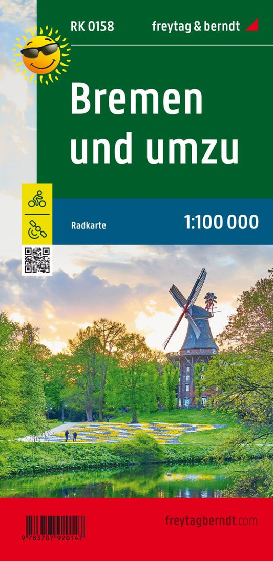 Bremen and around, bike map 1:100,000