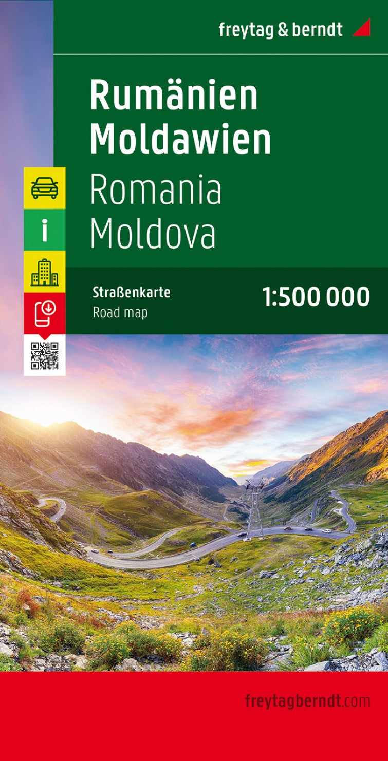 Romania - Moldova, road map 1:500,000