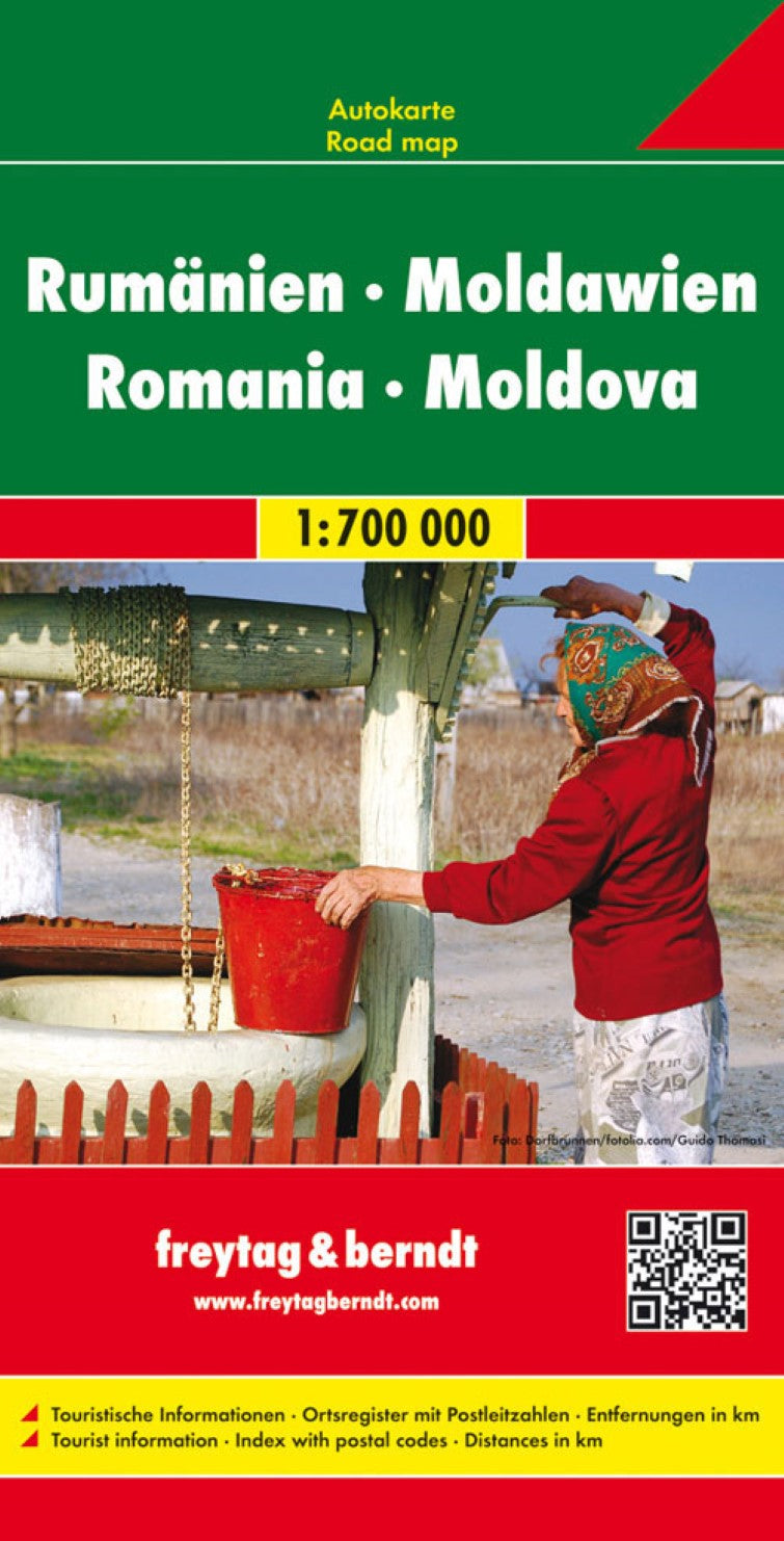 Romania - Moldova, road map 1:700,000