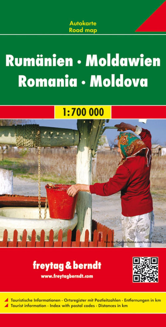 Romania - Moldova, road map 1:700,000