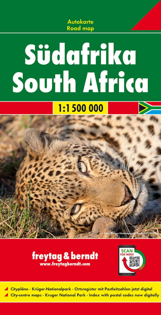 South Africa, road map 1:1,500,000