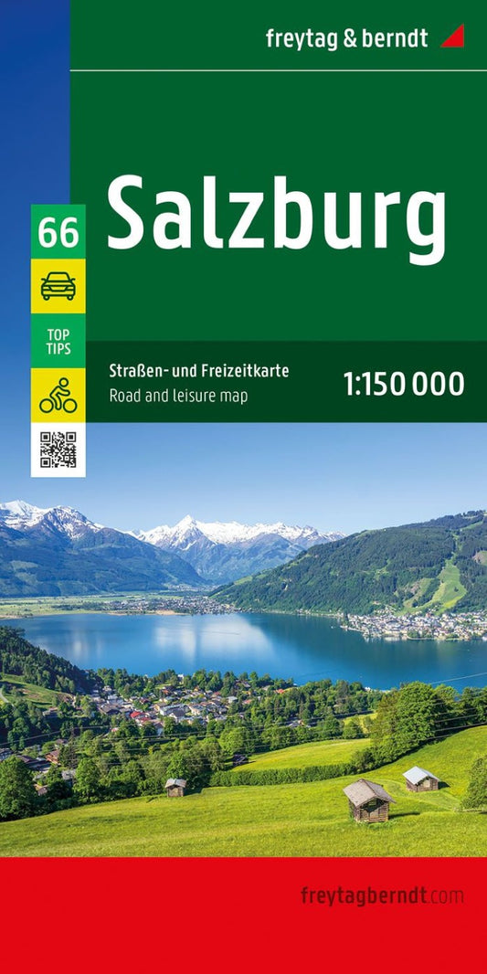 Salzburg Road & Leisure Map 1:150,000 - Austria Map Series, #66