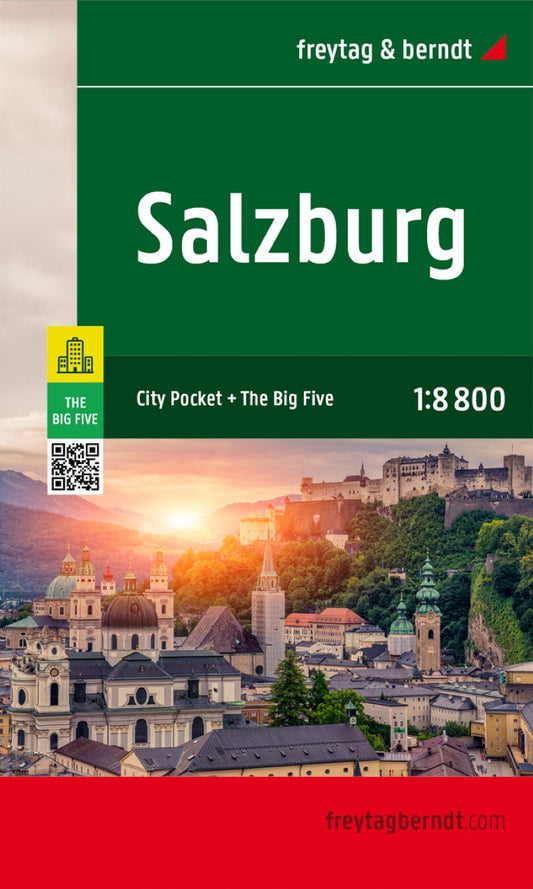 Salzburg, Stadtplan 1:8.800, freytag & berndt = Salzburg, city map 1:8,800