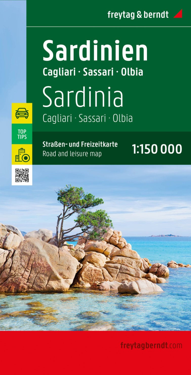 Sardinia, road and leisure map 1:150,000