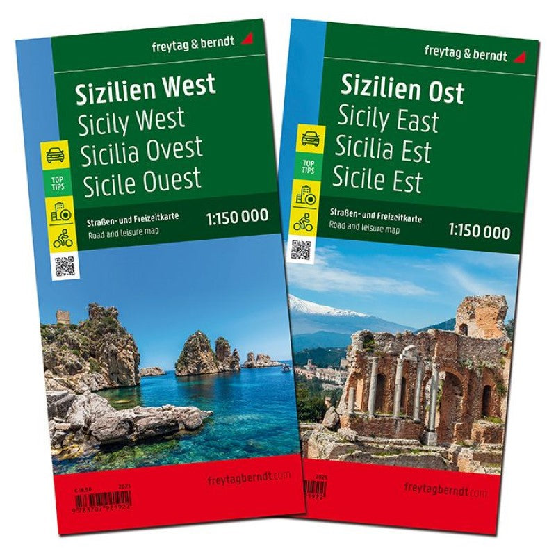 Sicily, road map set 1:150,000