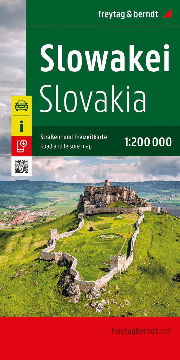 Slovak Republic, road & leisure map 1:200,000