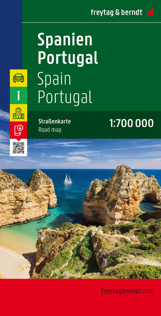 Spain - Portugal, road map 1:700,000